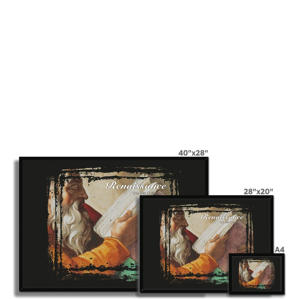 Renaissance The Mix Collection Album Cover Distressed Landscape Framed Print-Renaissance DJ Shop
