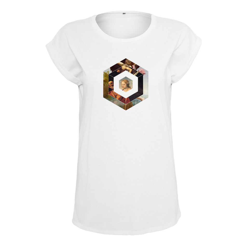 Renaissance Hexagons Women's Casual T-Shirt-Renaissance DJ Shop