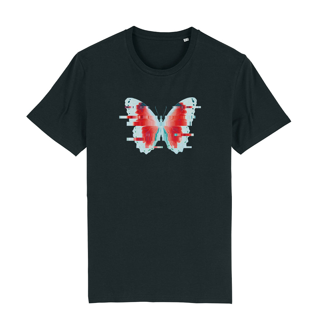 Afters Butterfly Front And Back Print Unisex Organic T-Shirt-Renaissance DJ Shop