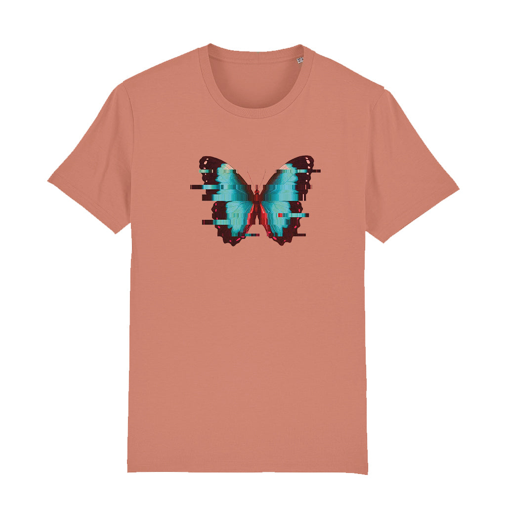 Daytime Butterfly Front And Back Print Unisex Organic T-Shirt-Renaissance DJ Shop