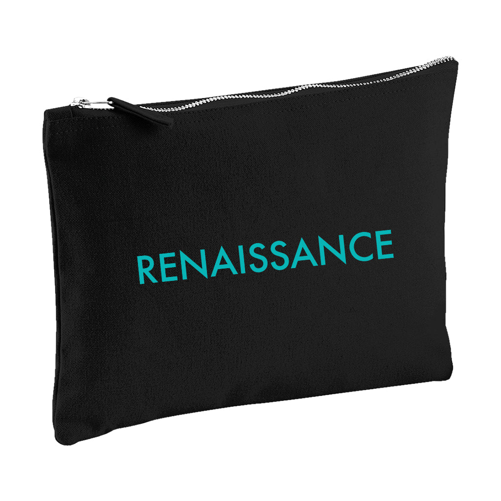 Turquoise Renaissance Logo Accessory Pouch-Renaissance DJ Shop