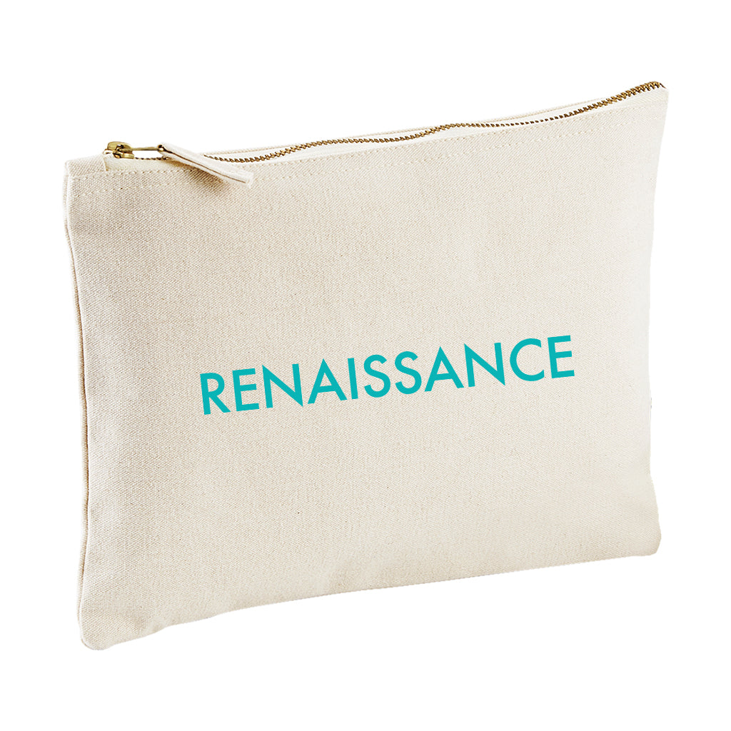 Turquoise Renaissance Logo Accessory Pouch-Renaissance DJ Shop