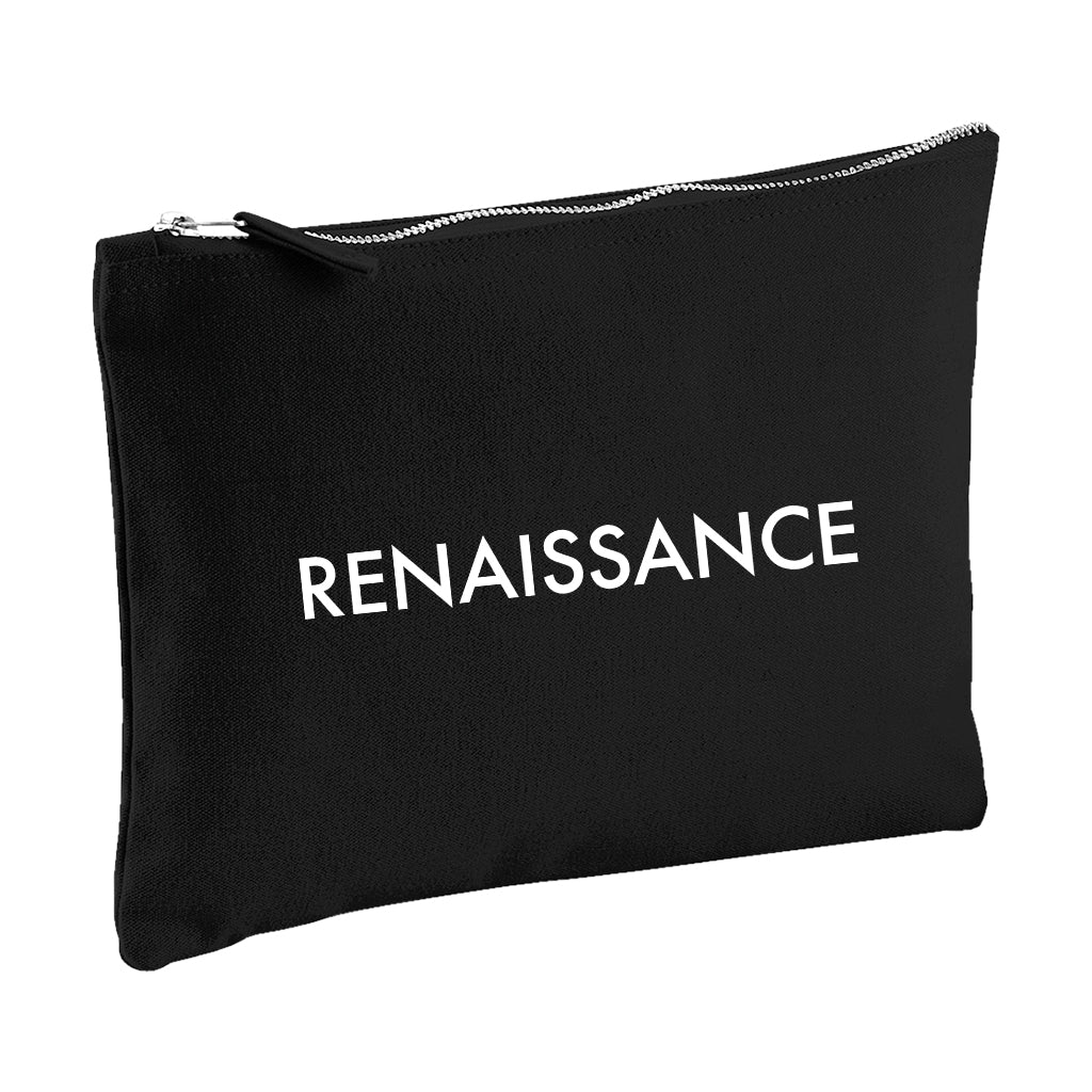 White Renaissance Logo Accessory Pouch-Renaissance DJ Shop