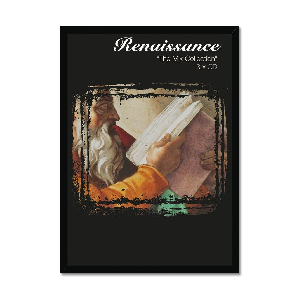 Renaissance The Mix Collection Album Cover Distressed Portrait Framed Print-Renaissance DJ Shop